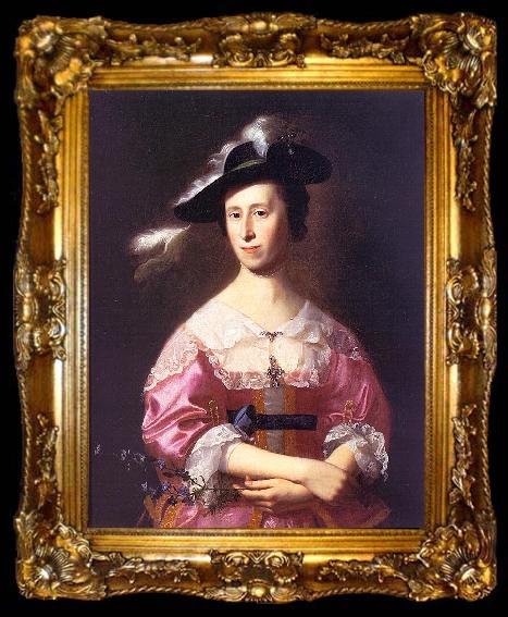 framed  John Singleton Copley Mrs Samuel Quincy, ta009-2